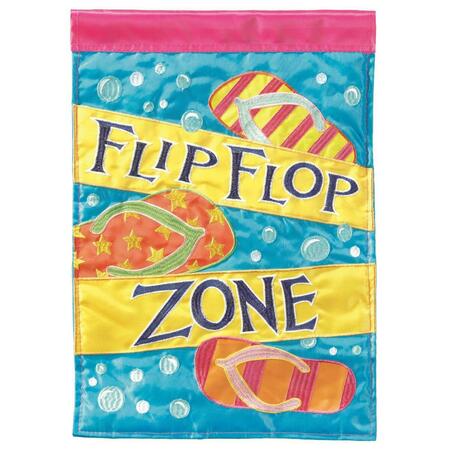 RECINTO 29 x 42 in. Flip Flop Zone Polyester Flag - Large RE3458011